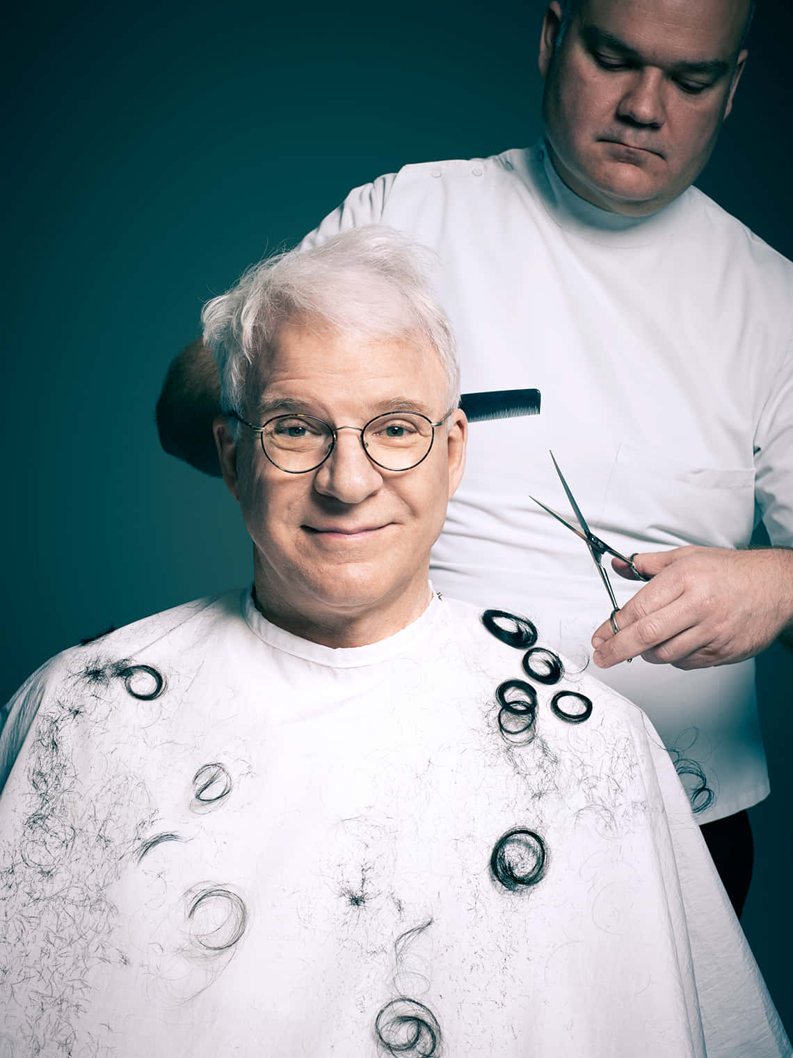 Steve Martin, glasses, white hair, HD Phone Wallpaper