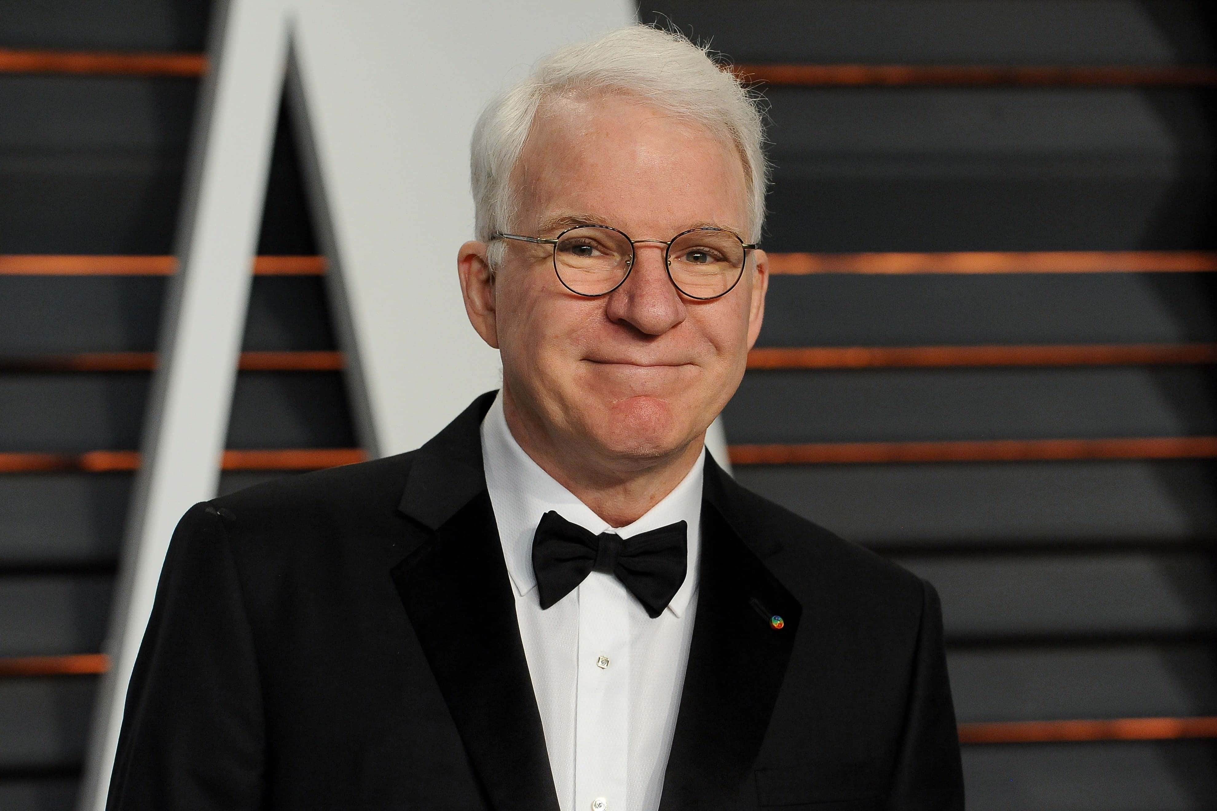 Steve Martin, white hair, glasses, 4K Desktop Wallpaper