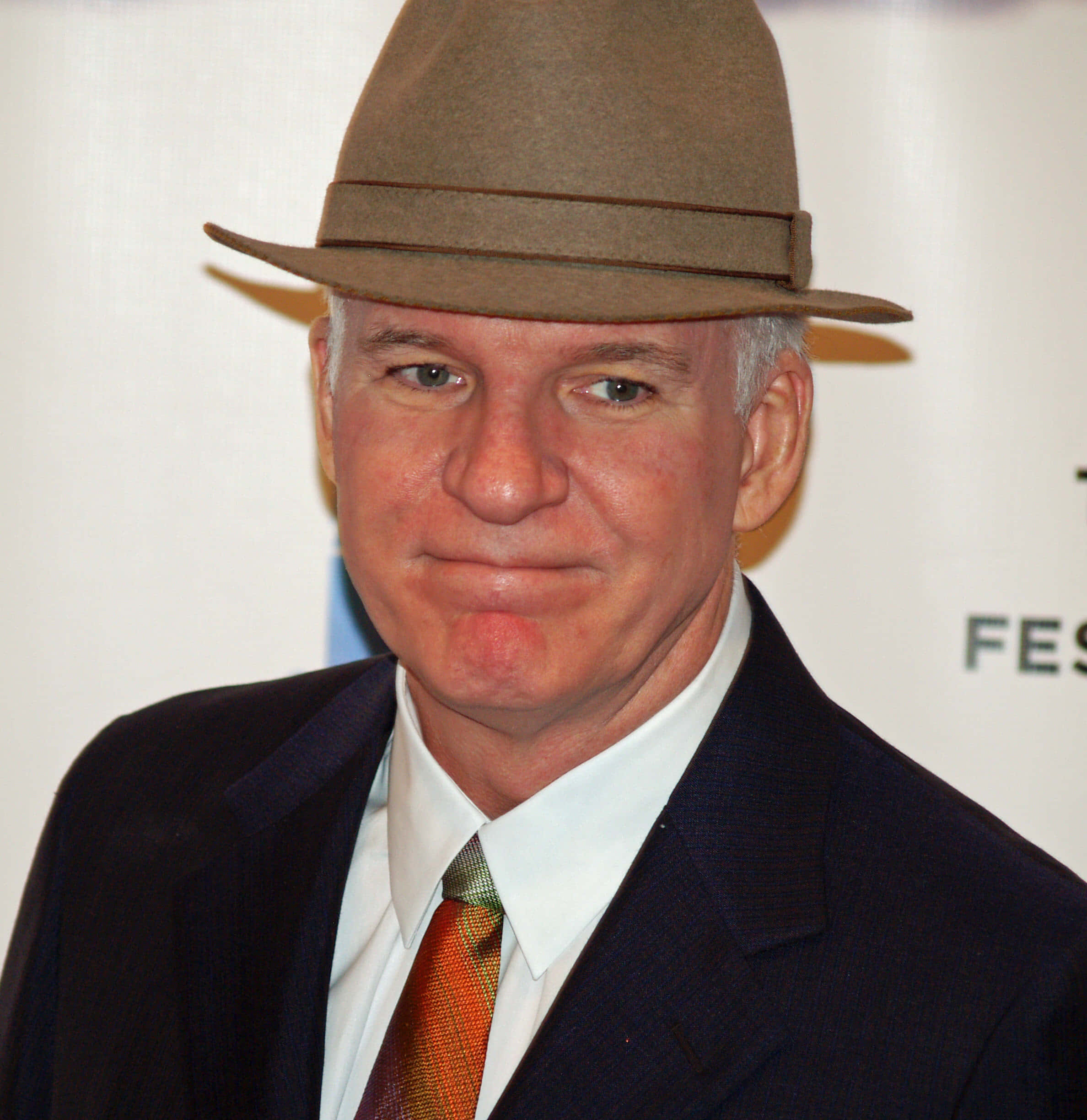 Steve Martin, brown fedora, dark suit, Full HD Phone Wallpaper