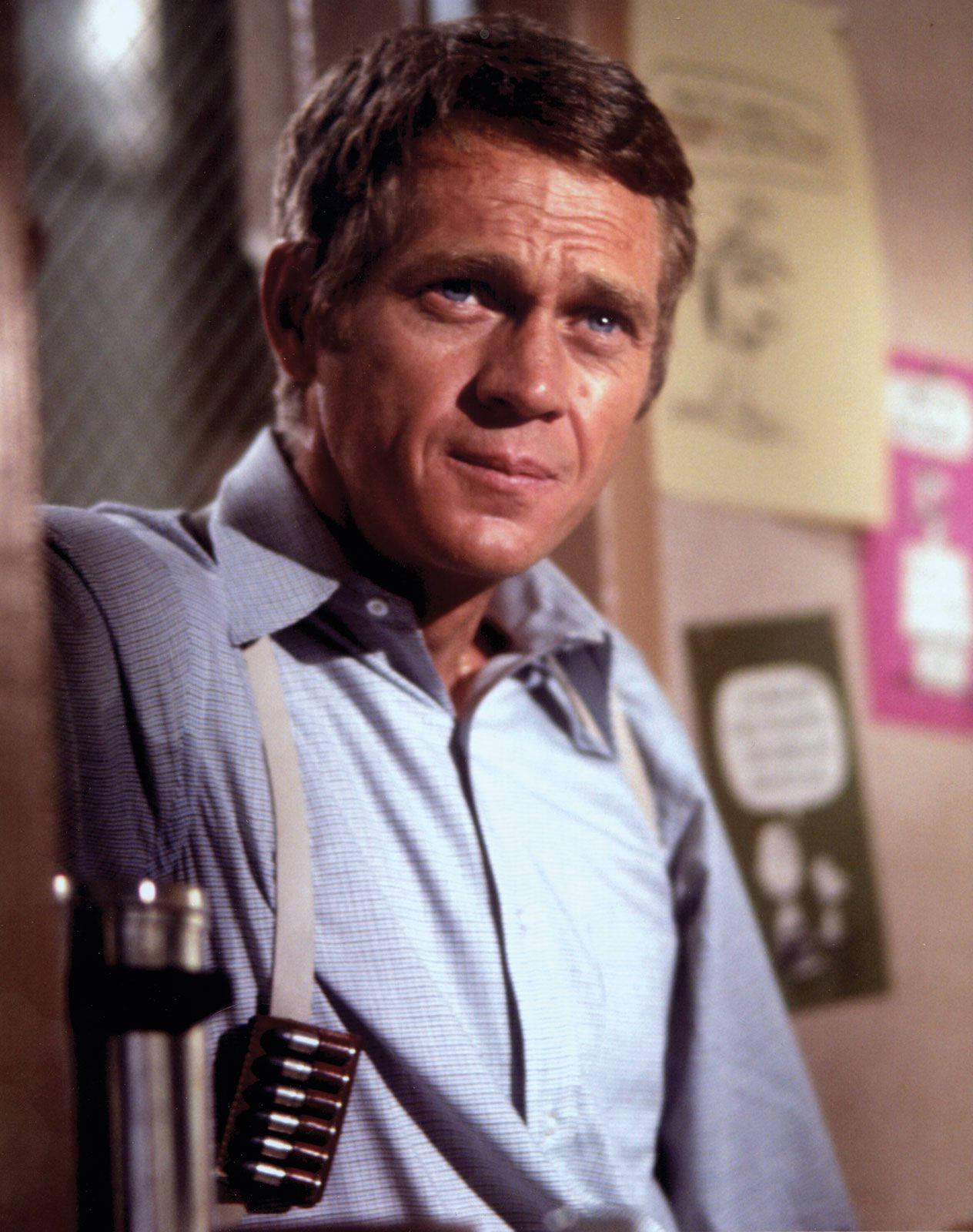 Steve McQueen, 1968 Bullitt, checkered shirt, HD Phone Wallpaper