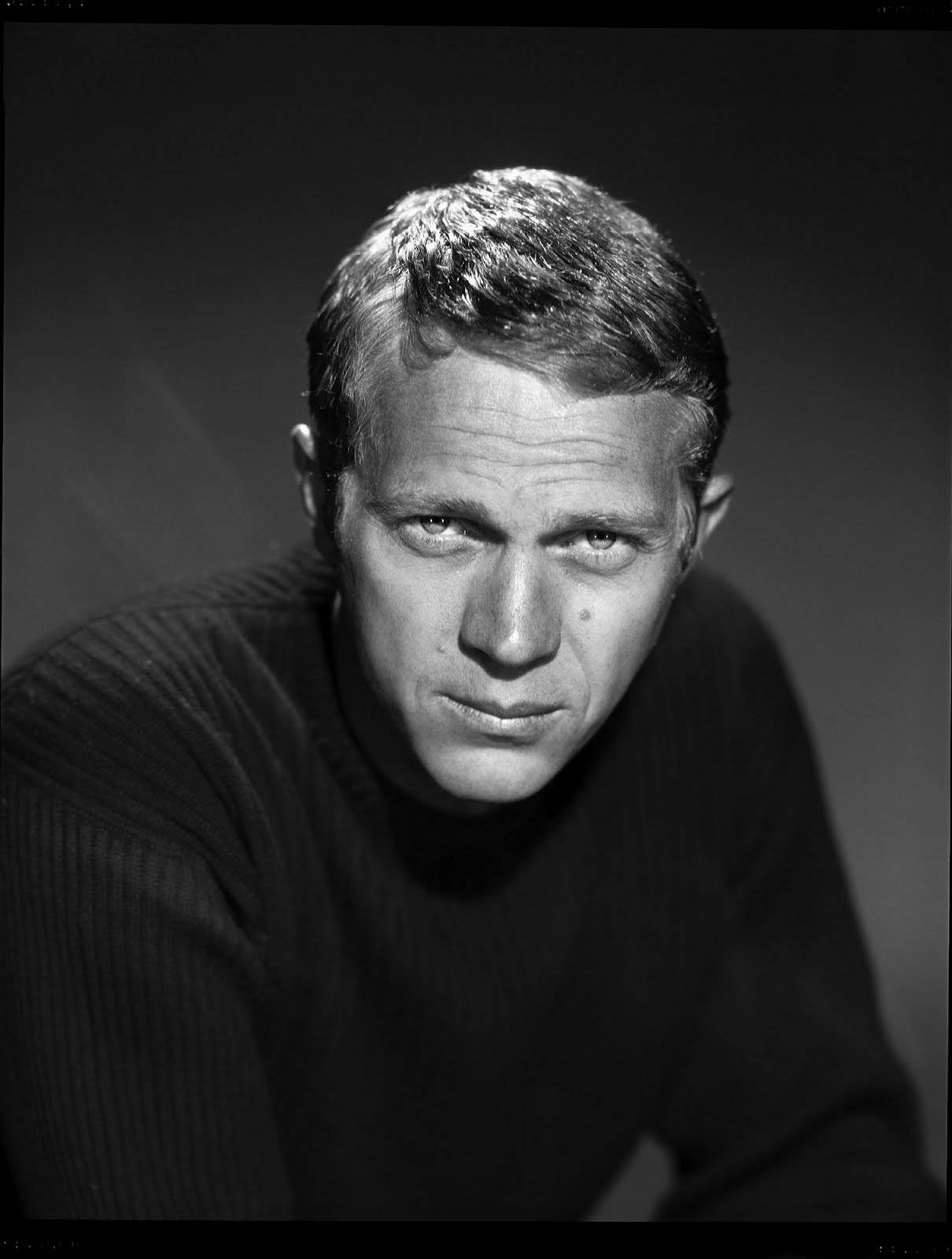 Steve McQueen, 1960, black and white portrait, HD Phone Wallpaper