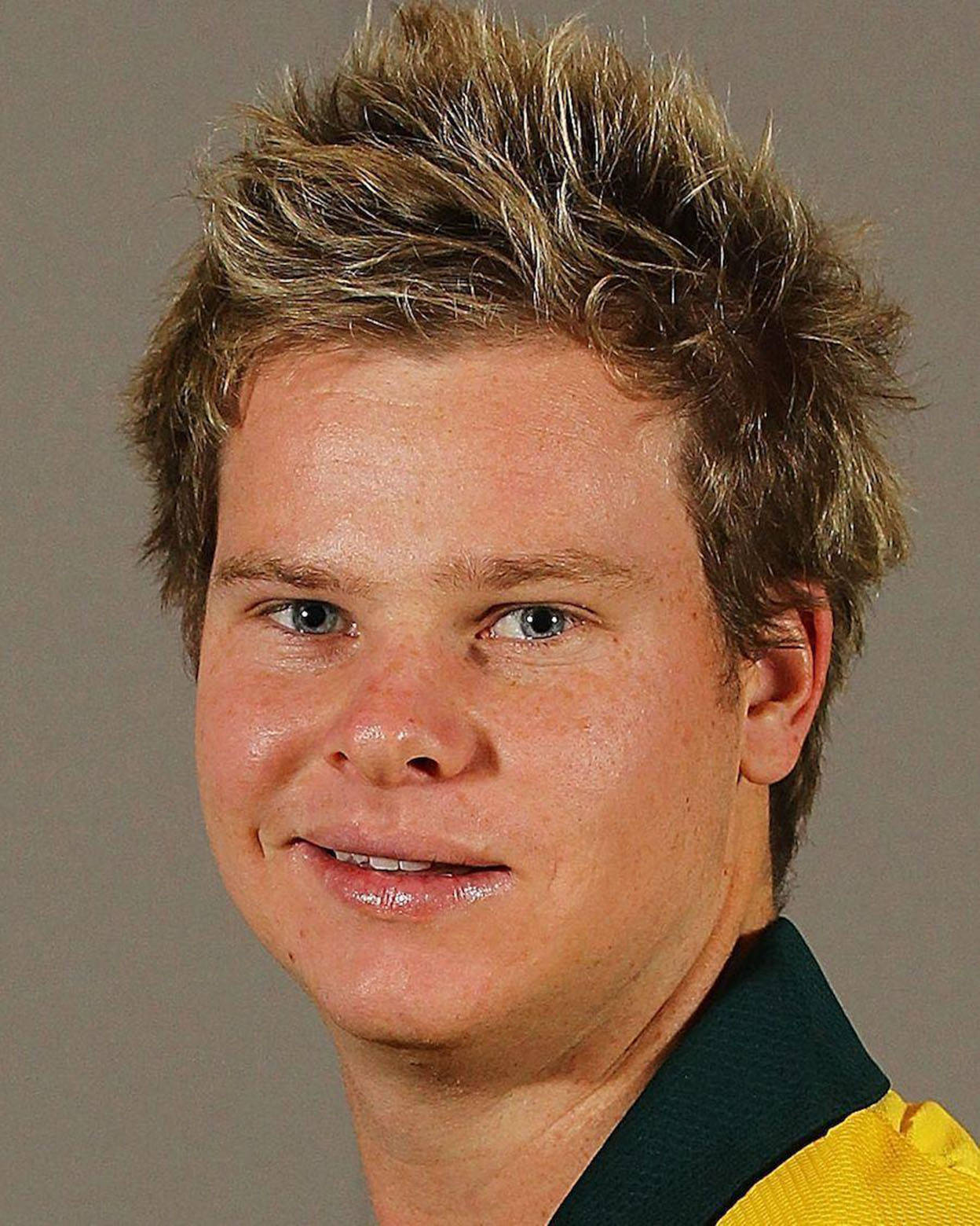 Steve Smith, spiky blonde hair, blue eyes, HD Phone Wallpaper