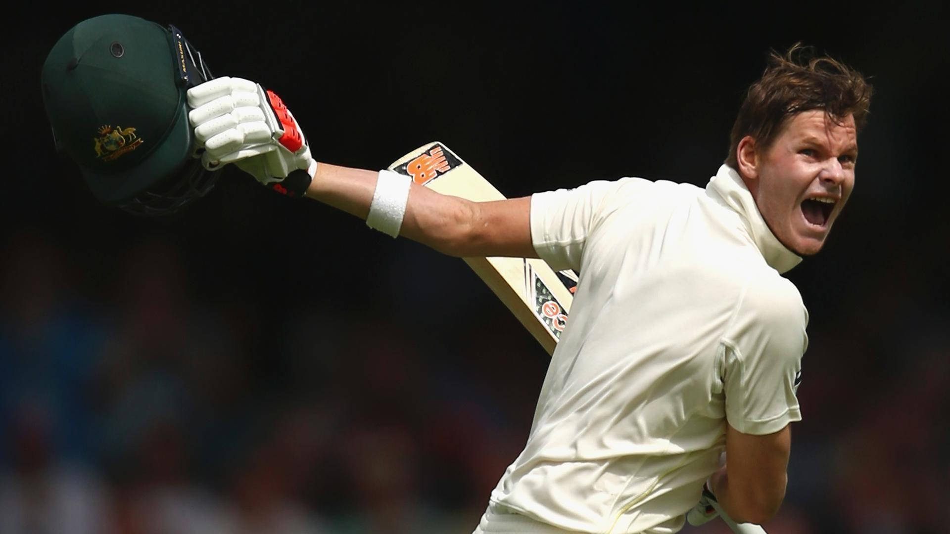 Steve Smith, cricket player, white uniform, Full HD Desktop Wallpaper