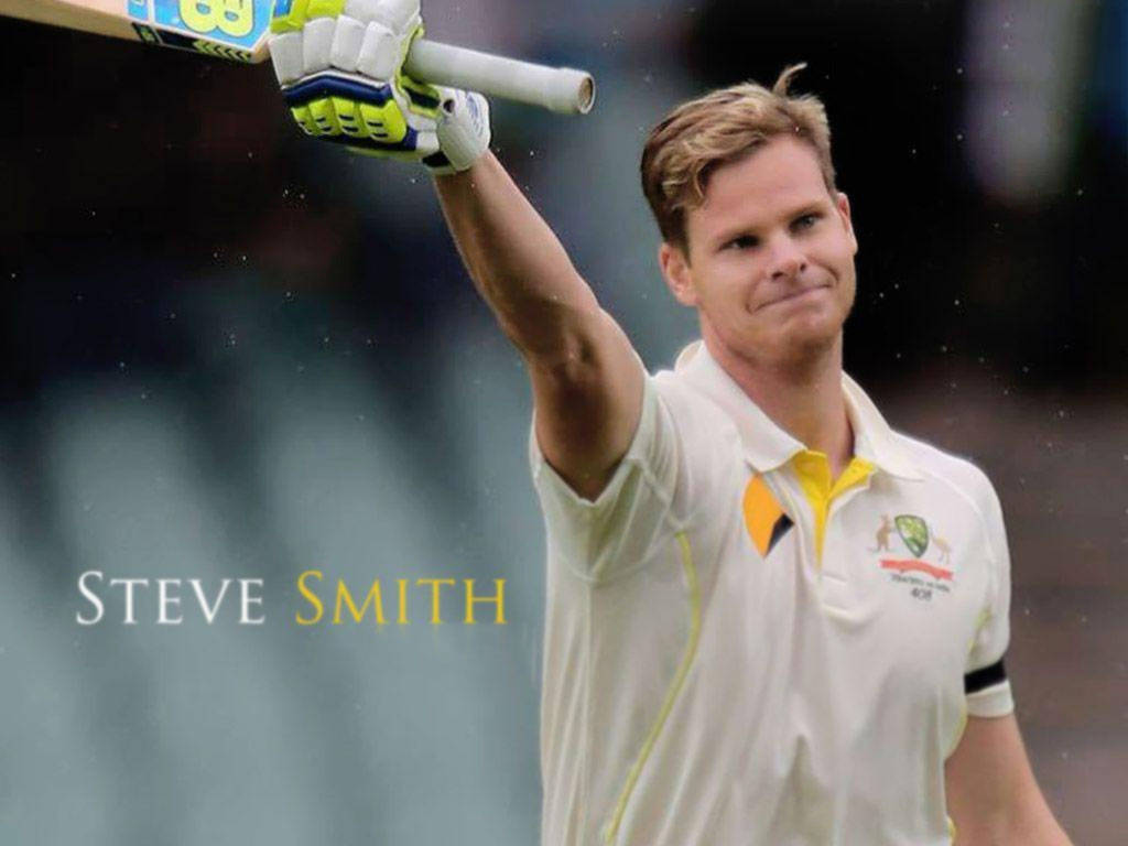 Steve Smith, Australian cricketer, white and yellow uniform, SD Desktop Wallpaper