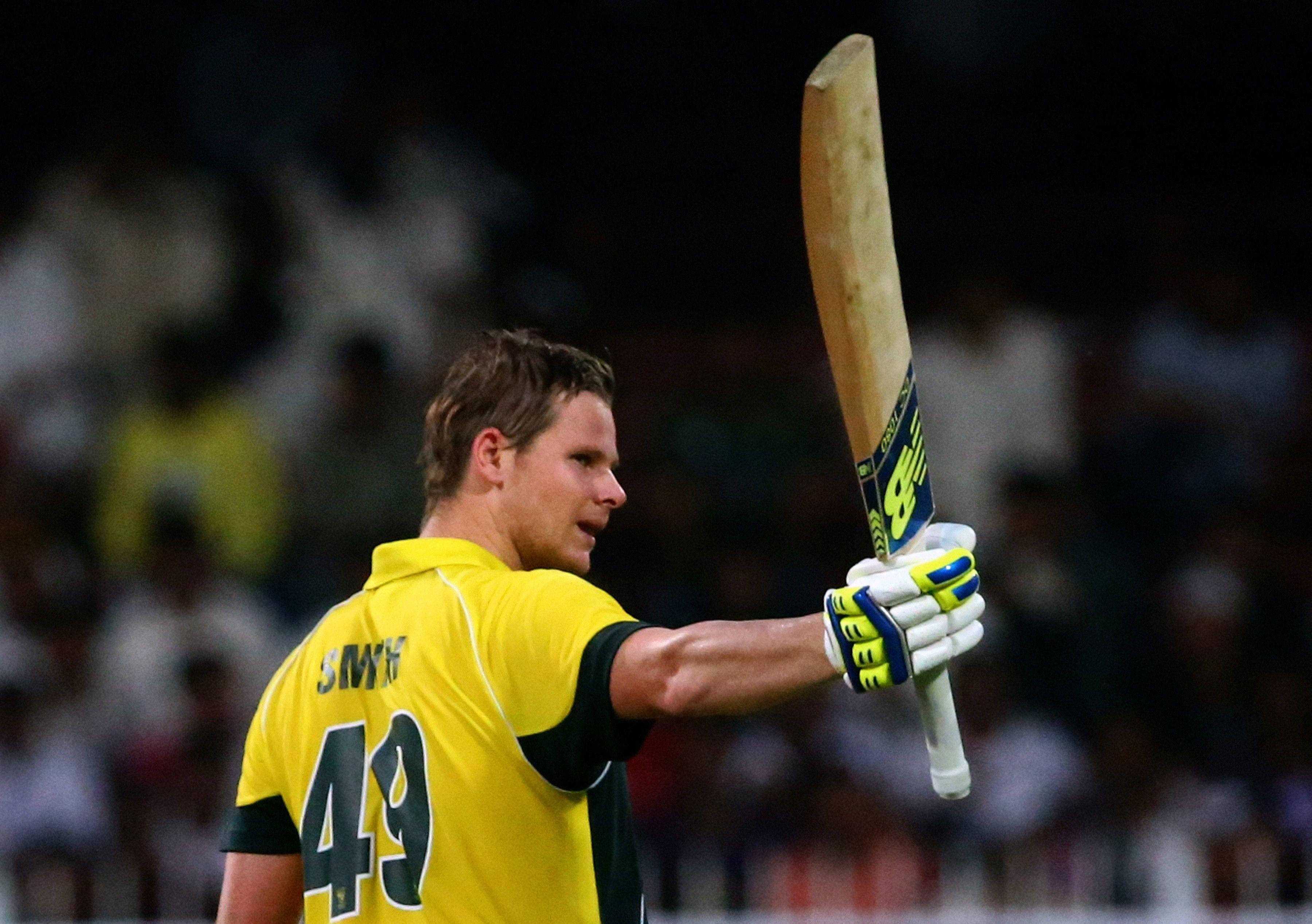 Steve Smith, cricket bat, yellow jersey, 2K Desktop Wallpaper