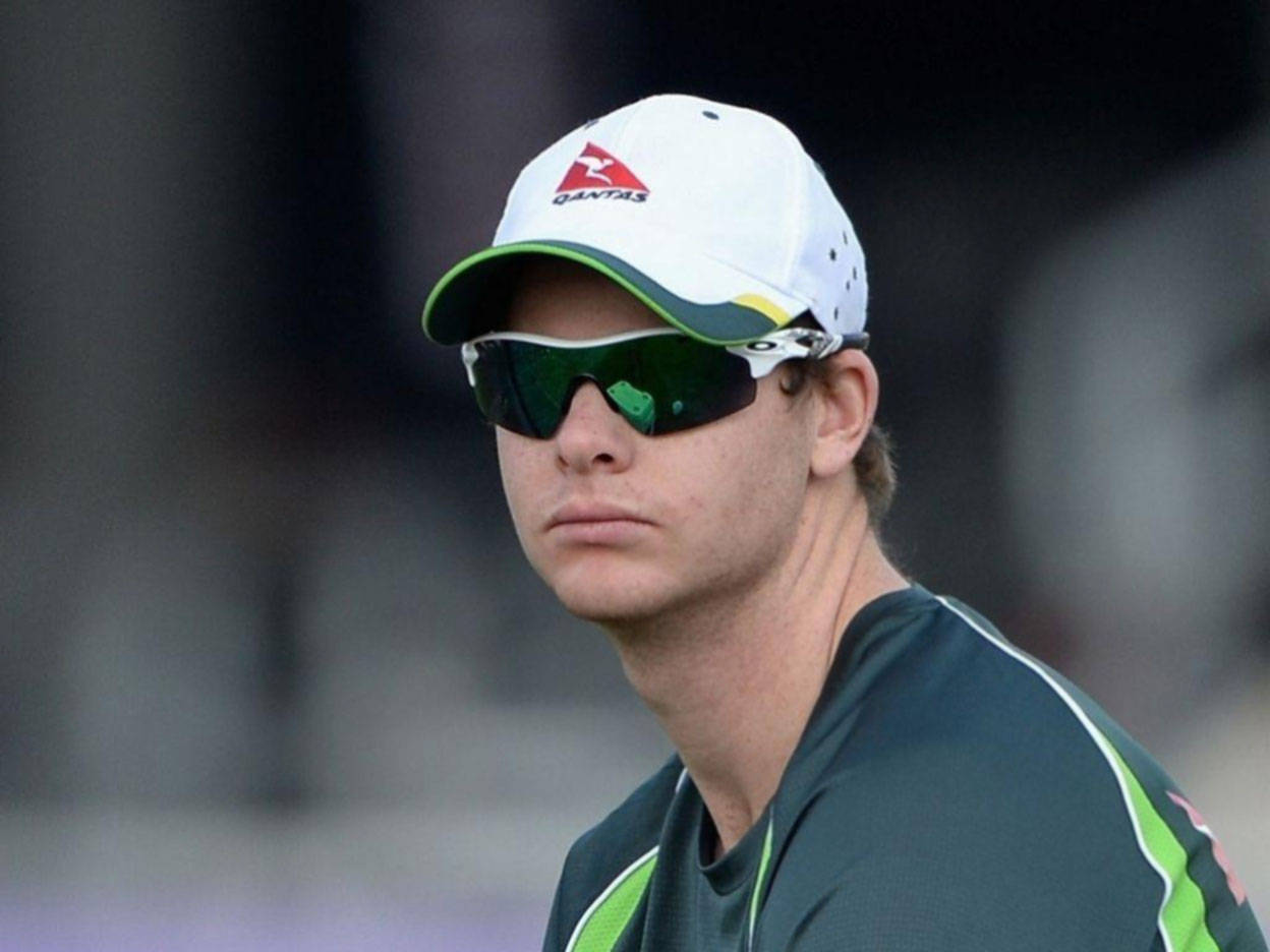 Steve Smith, cricket player, white cap, SD Desktop Wallpaper