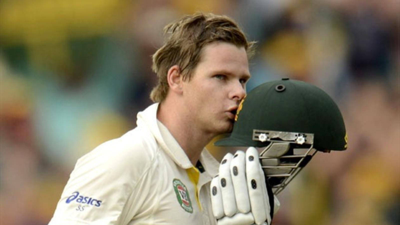 Steve Smith, green helmet, white uniform, HD Desktop Wallpaper