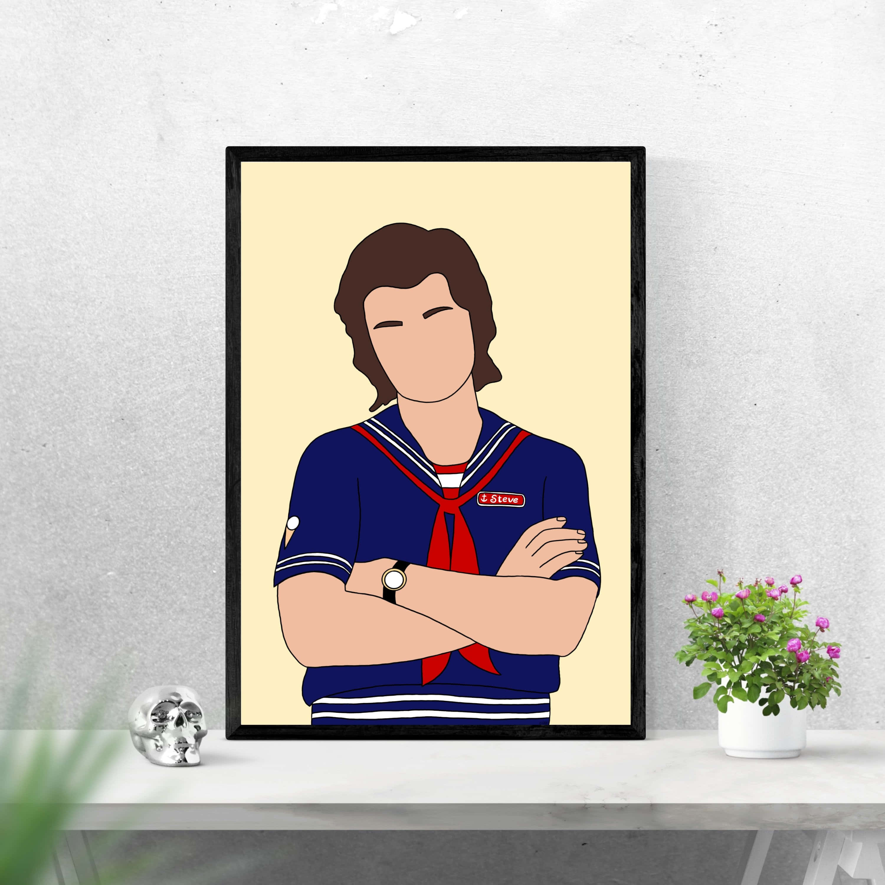 Steve, Stranger Things, blue sailor shirt, 2K Desktop Wallpaper
