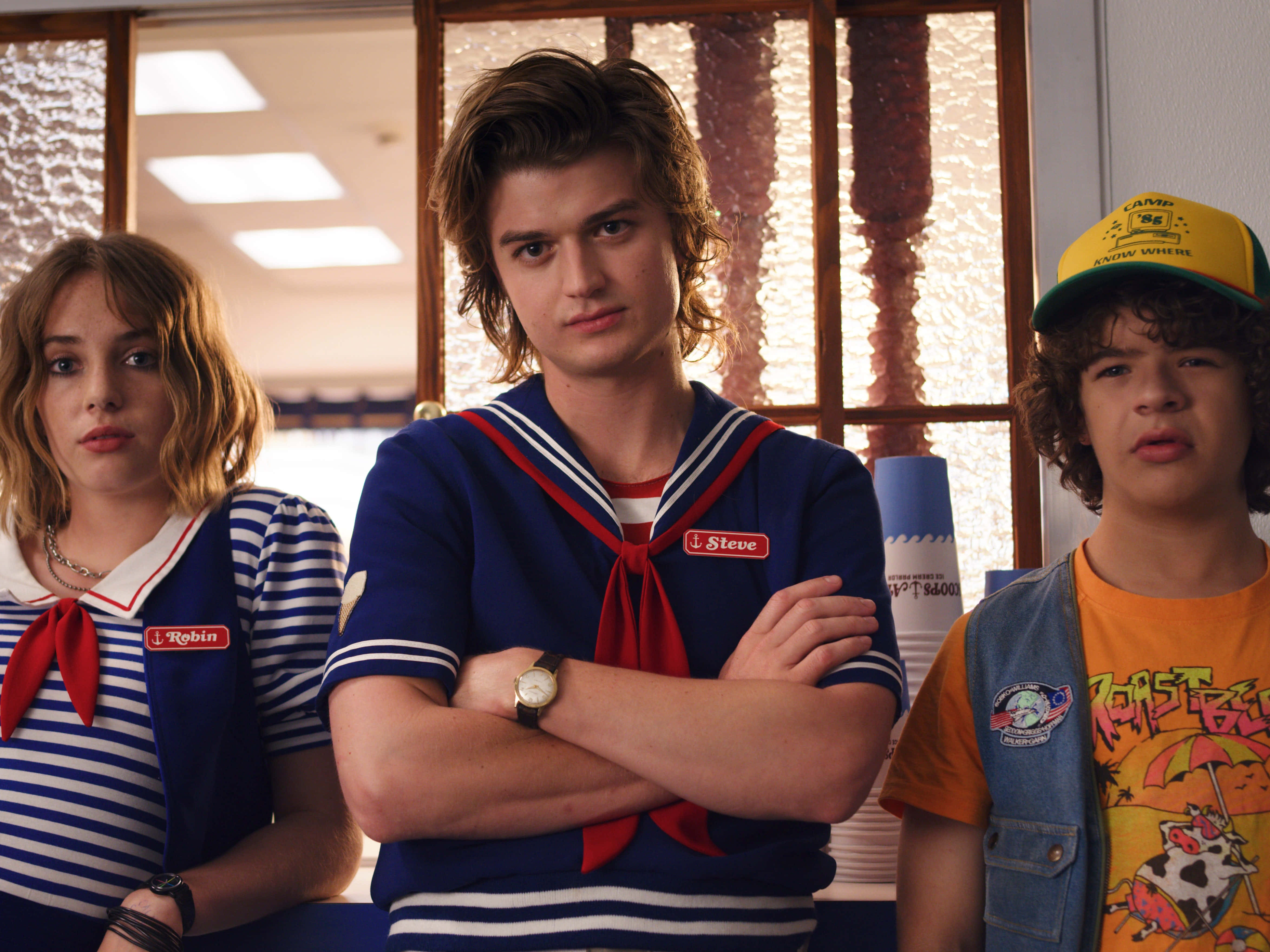 Steve, Stranger Things, 1980s camp counselor uniforms, 4K Desktop Wallpaper