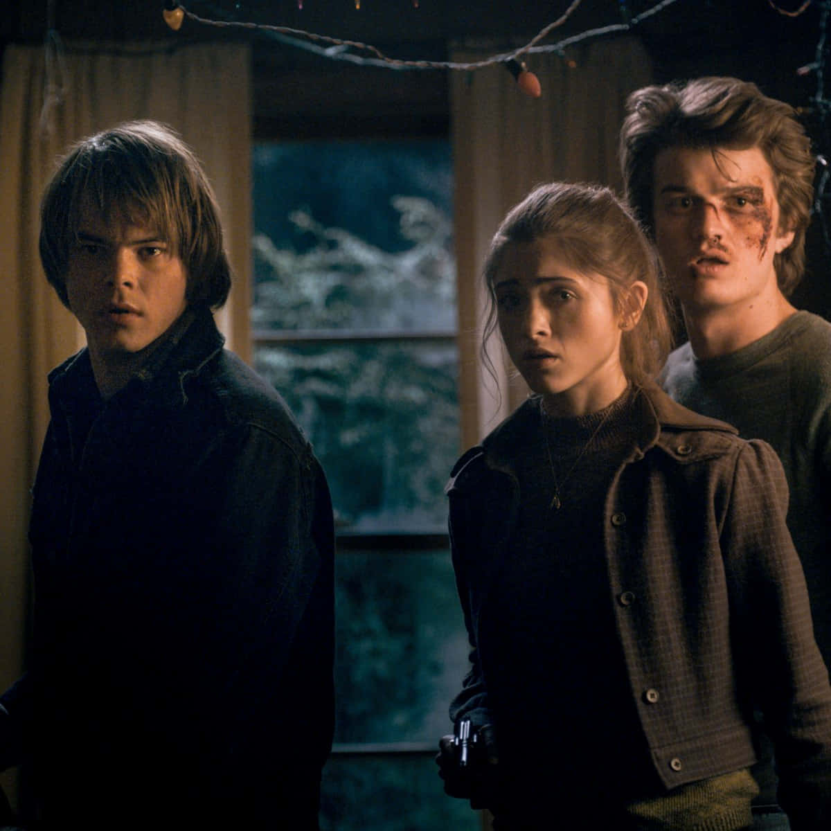 Stranger Things, group, shocked expression, SD Desktop Wallpaper