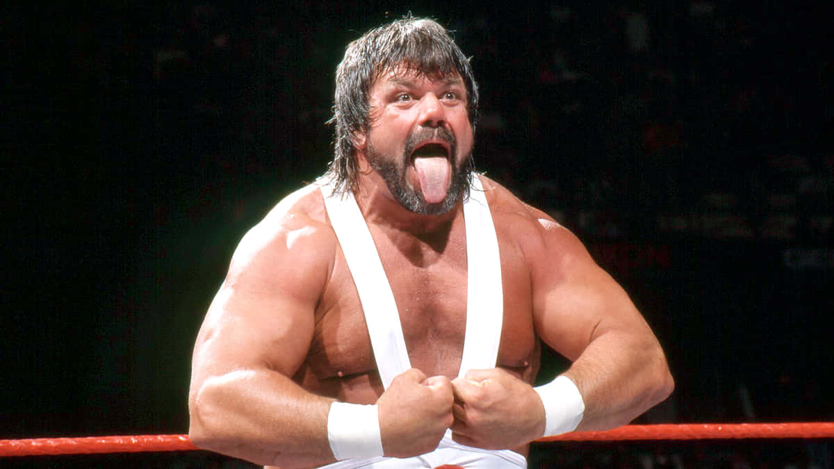 Steve Williams, American professional wrestler, white singlet, SD Desktop Wallpaper