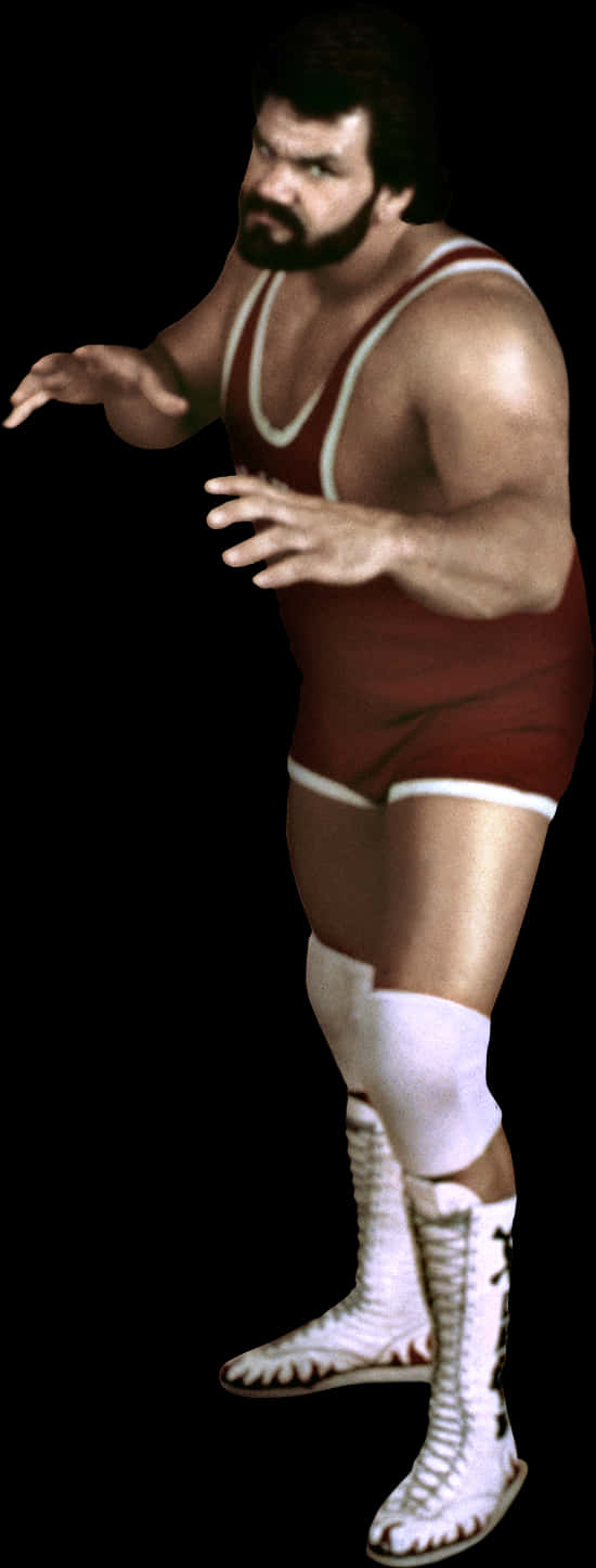 Steve Williams, professional wrestling star, red and white singlet, HD Phone Wallpaper