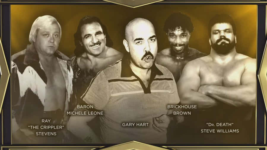 Steve Williams, wrestling superstars, sepia-toned, SD Desktop Wallpaper