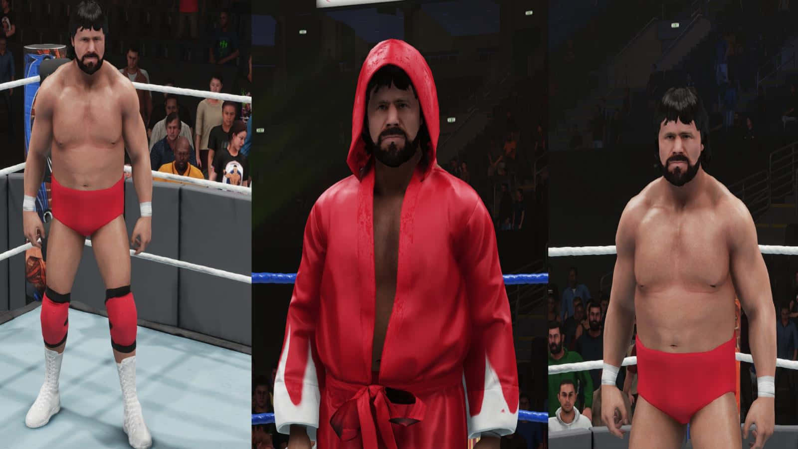 Steve Williams, red trunks, red hooded robe, HD Desktop Wallpaper