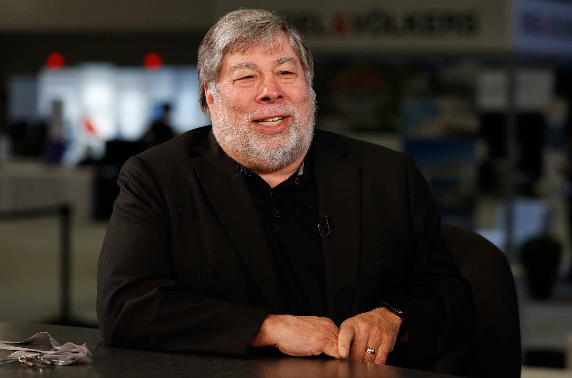 Steve Wozniak, gray hair, beard, Full HD Desktop Wallpaper