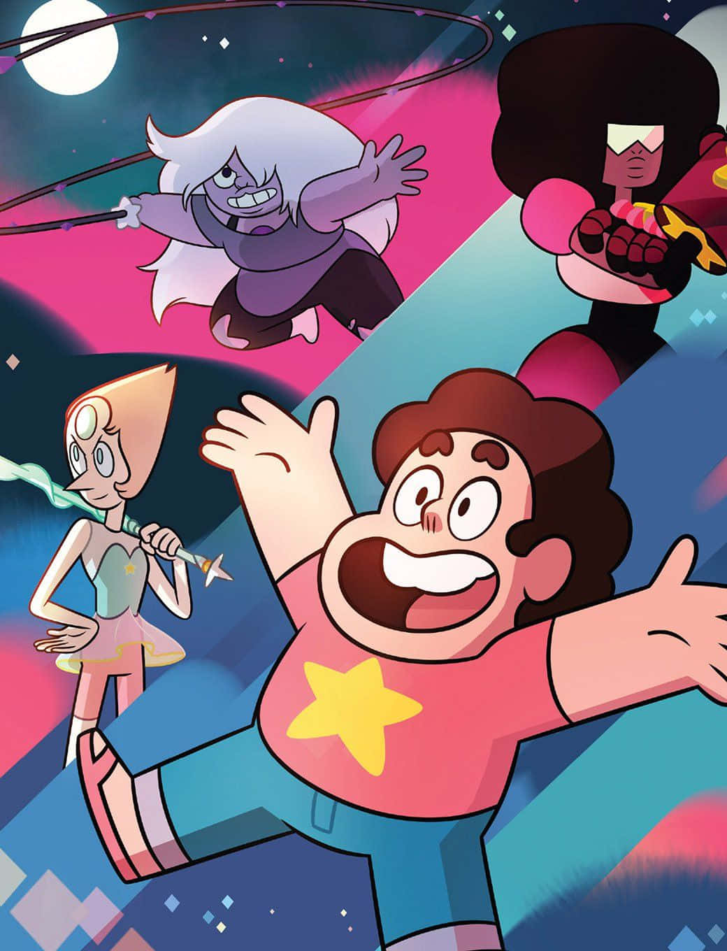 Steven Universe Characters, Steven, cosmic background, HD Phone Wallpaper
