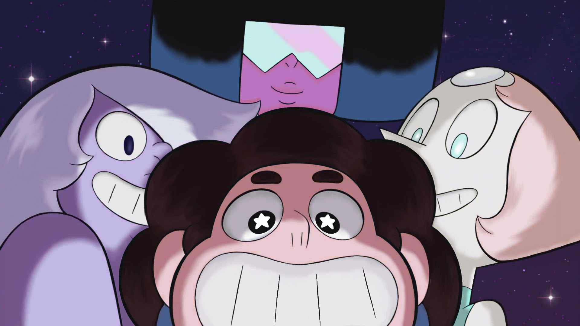 Steven Universe, iPad, starry eyes, Full HD Desktop Wallpaper