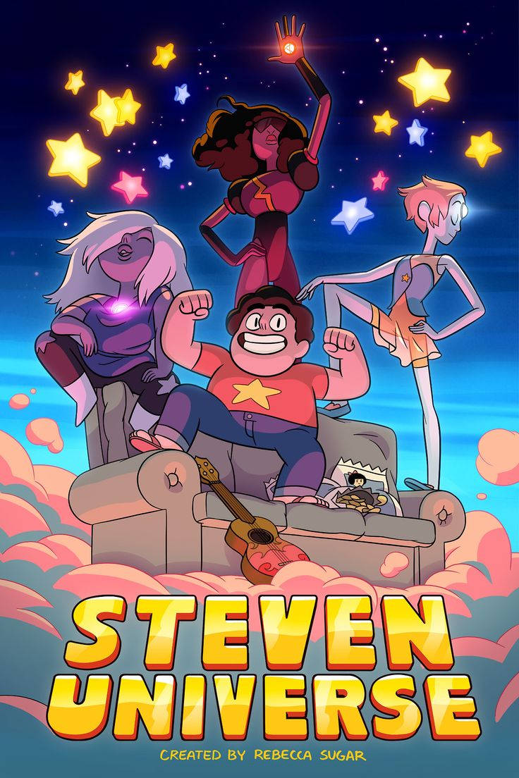 Steven Universe, couch, clouds, SD Phone Wallpaper
