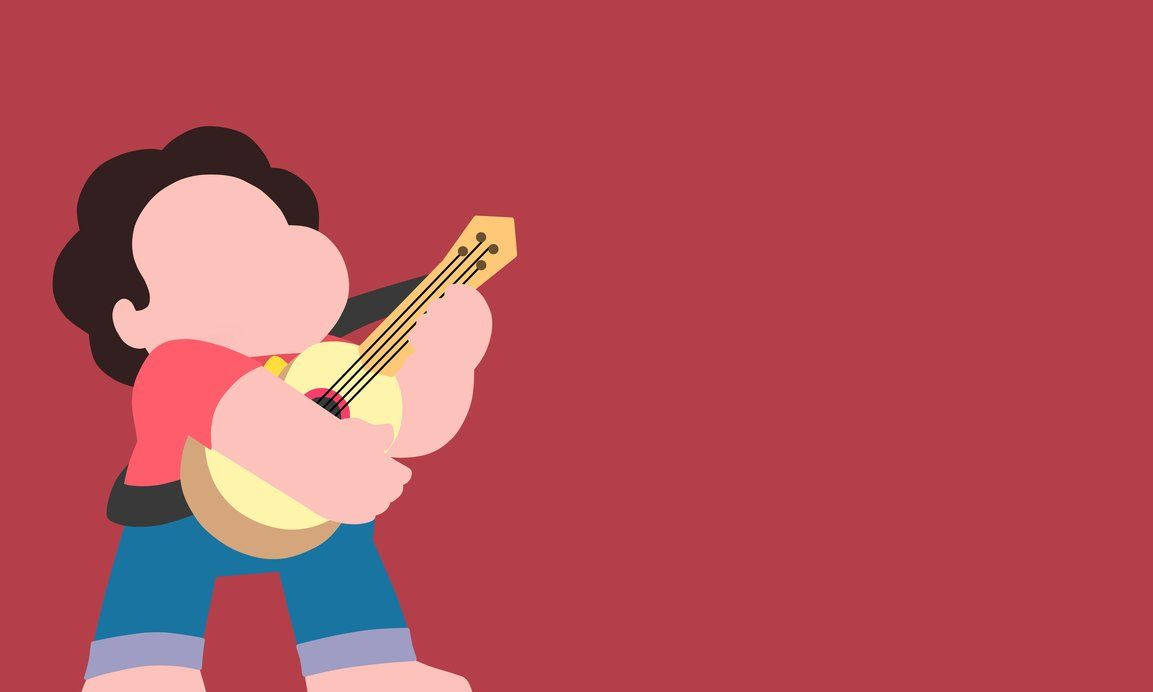 Steven Universe, curly hair, yellow mandolin, SD Desktop Wallpaper