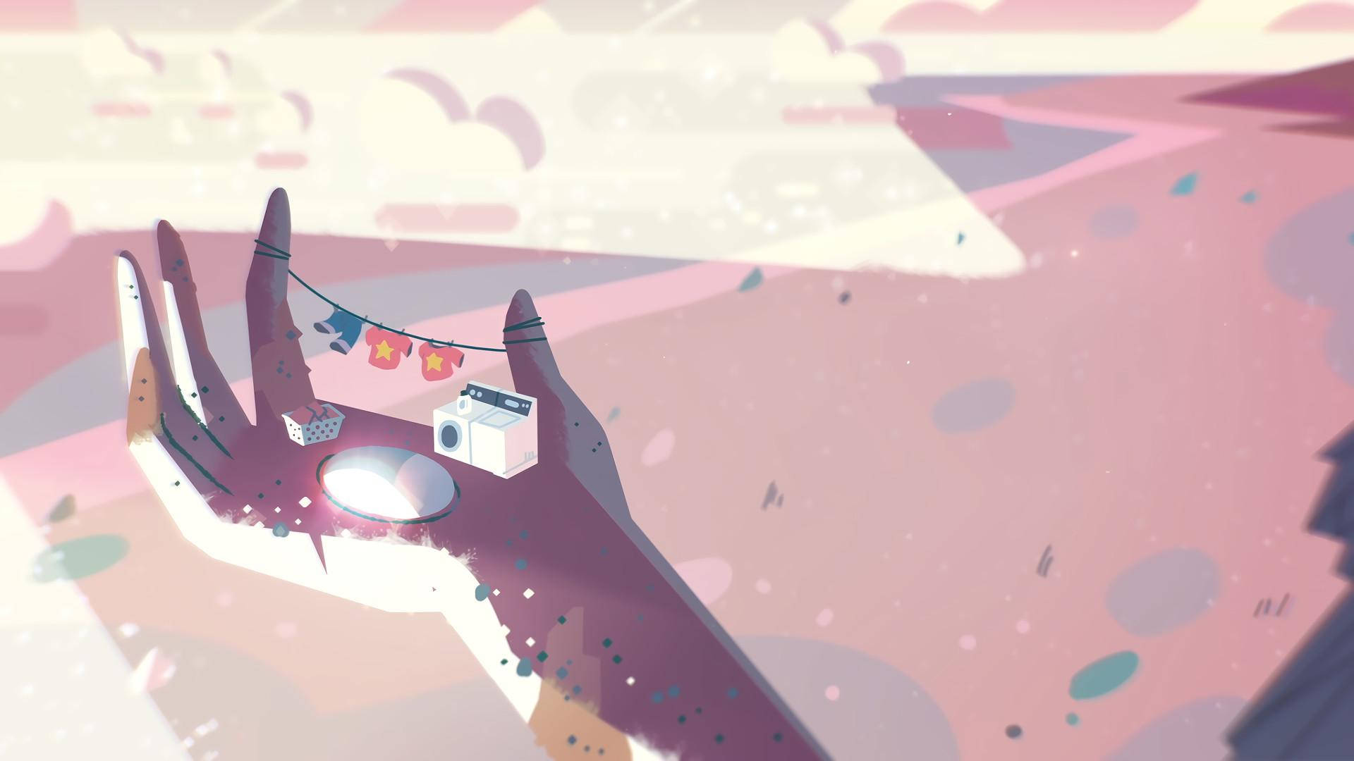 Steven Universe, hand, miniature laundry scene, Full HD Desktop Wallpaper