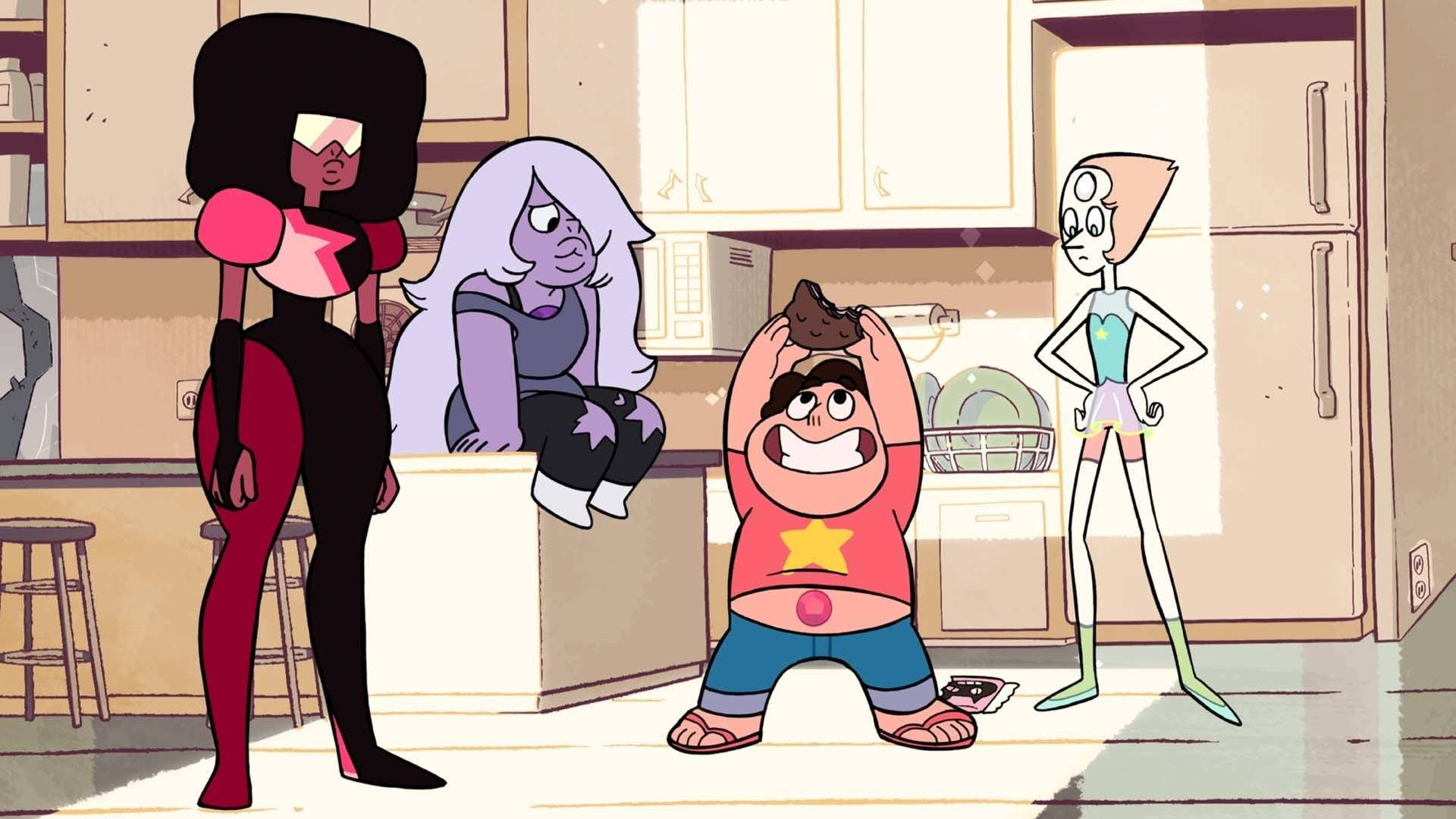 Steven Universe, iPad, kitchen, Full HD Desktop Wallpaper