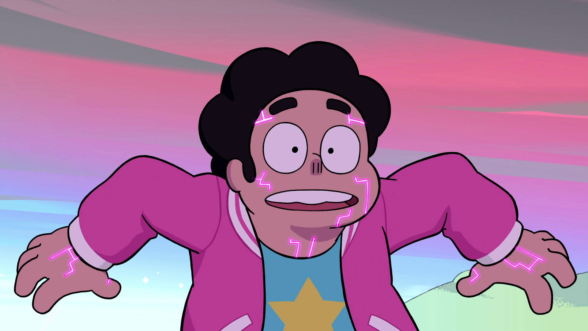 Steven Universe, Steven, black hair, Full HD Desktop Wallpaper