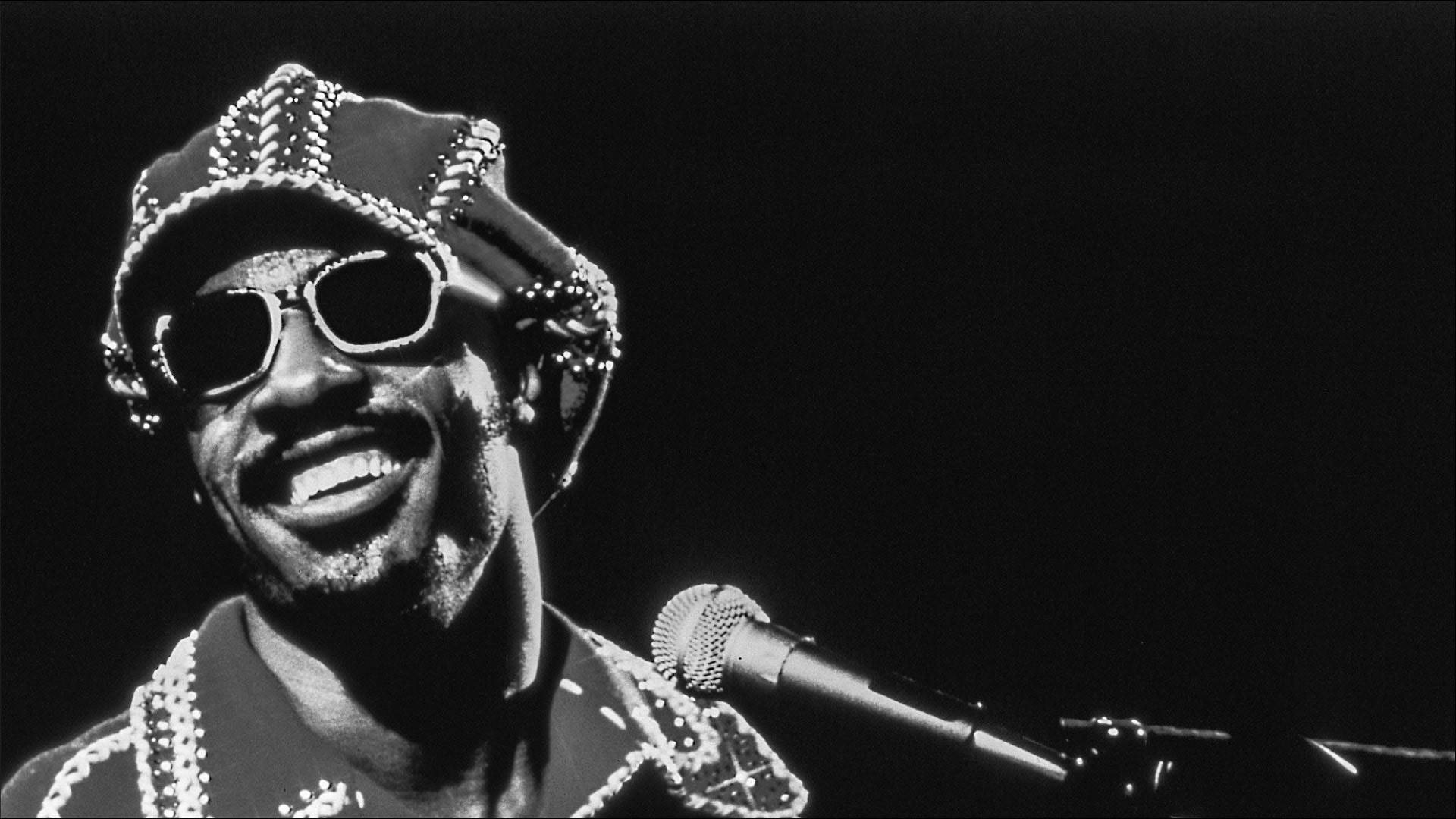 Stevie Wonder, beaded hat, sunglasses, Full HD Desktop Wallpaper
