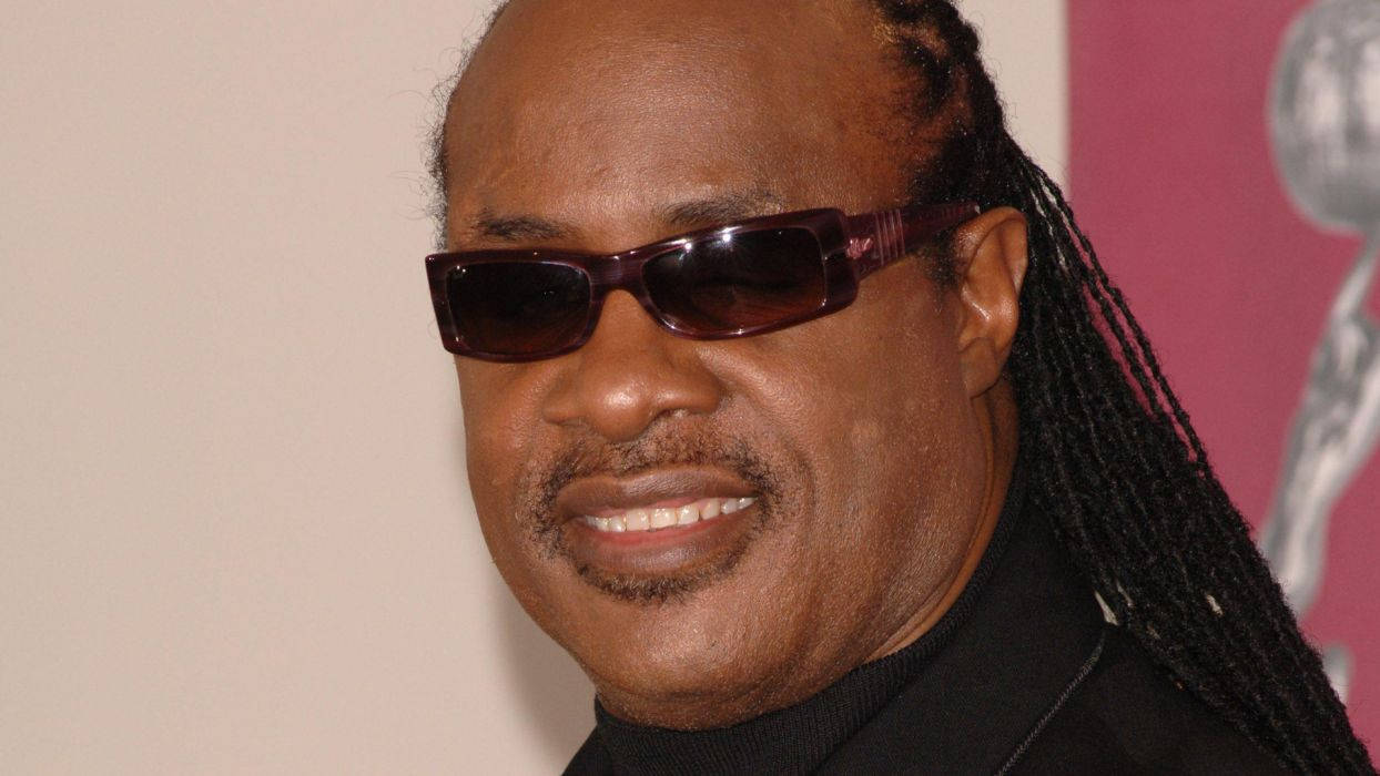 Stevie Wonder, black musician, long braids, SD Desktop Wallpaper