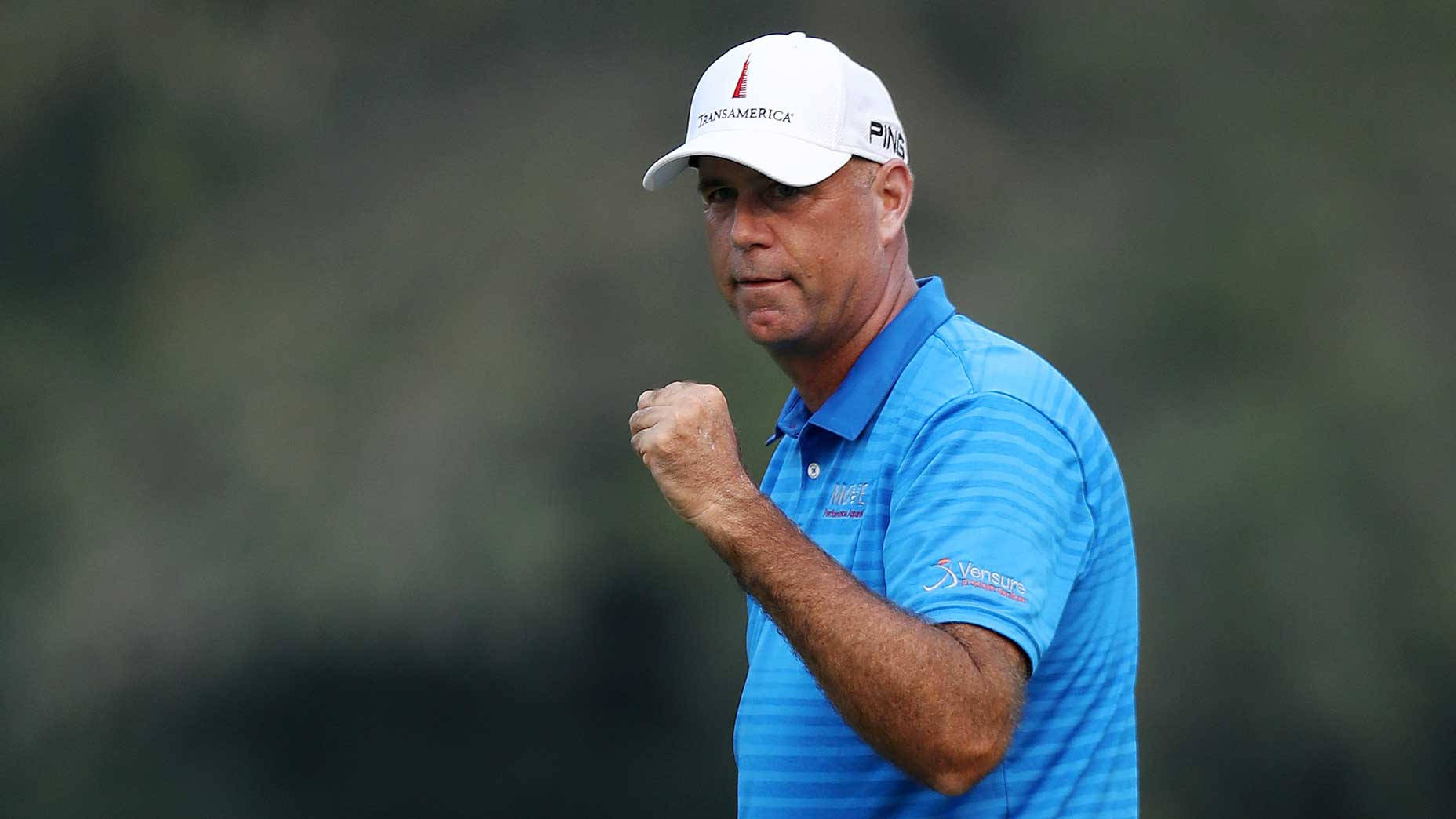 Stewart Cink, blue striped shirt, white cap, HD Desktop Wallpaper
