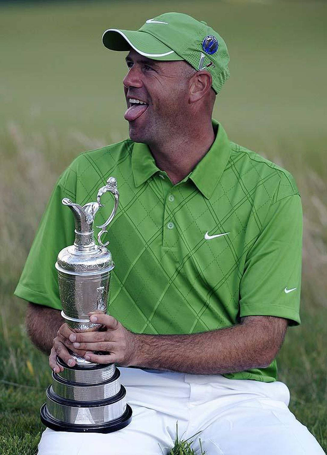 Stewart Cink, green shirt, cap, HD Phone Wallpaper