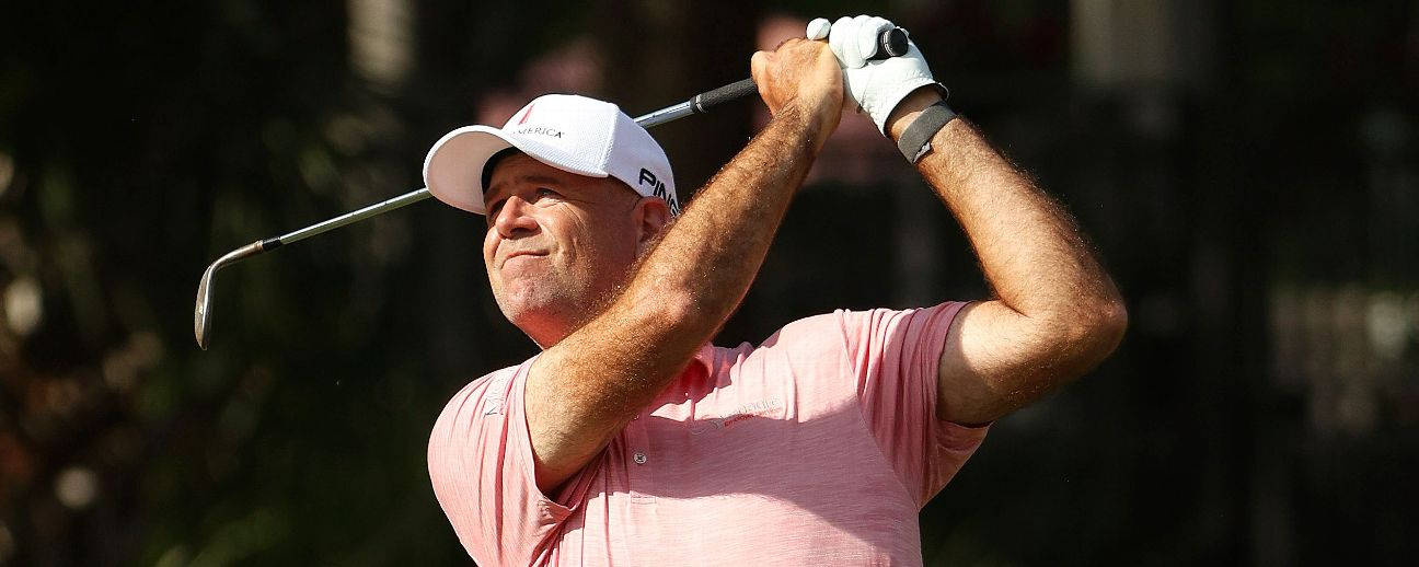 Stewart Cink, pink shirt, white cap, HD Desktop Wallpaper