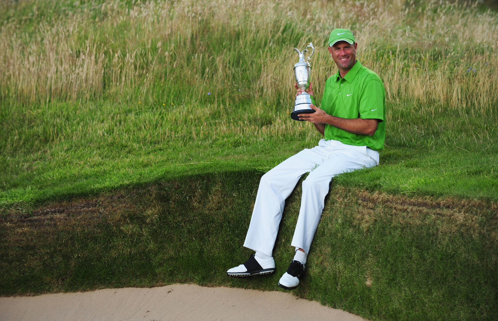 Stewart Cink, green shirt, white pants, HD Desktop Wallpaper