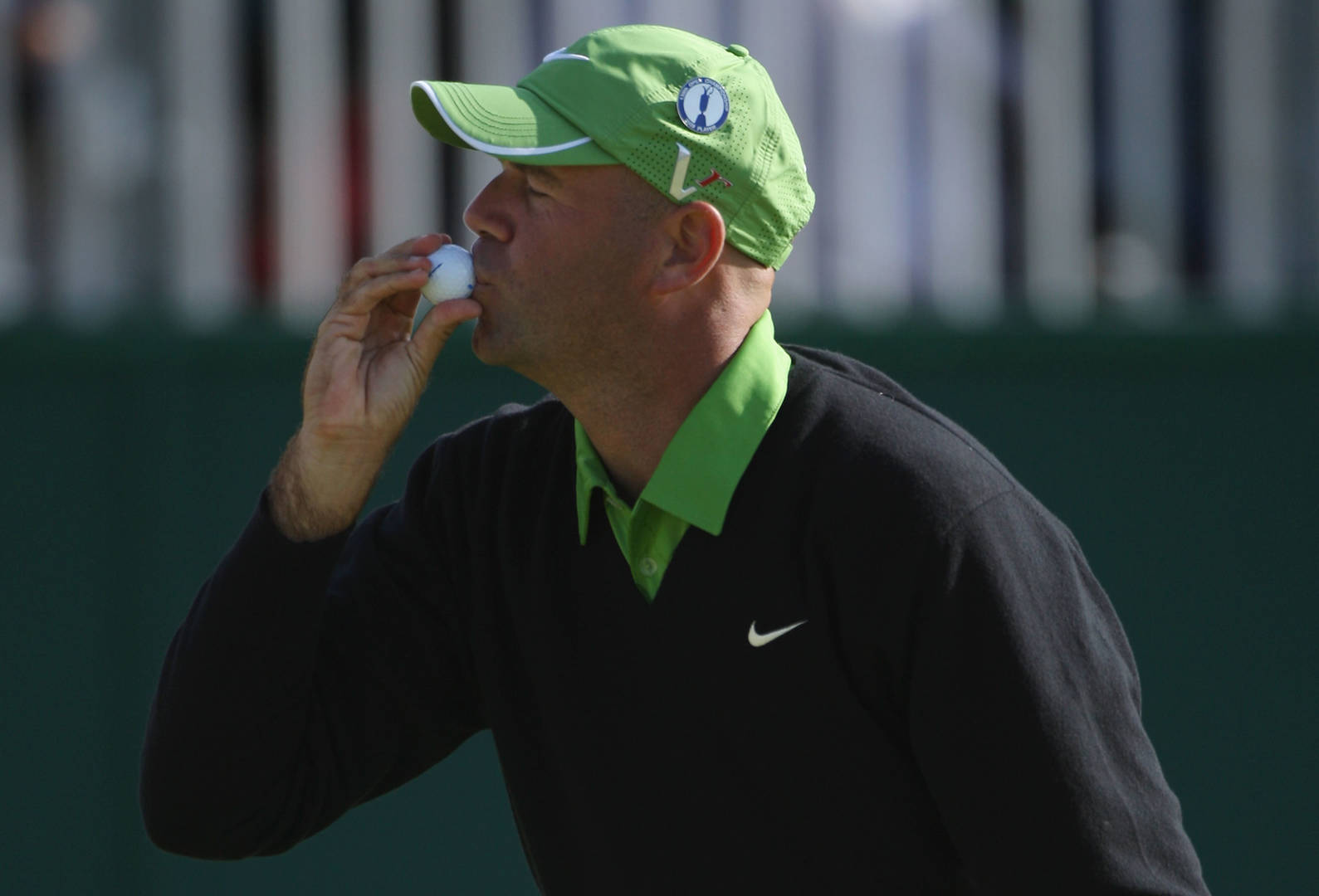 Stewart Cink, green cap, black shirt, HD Desktop Wallpaper