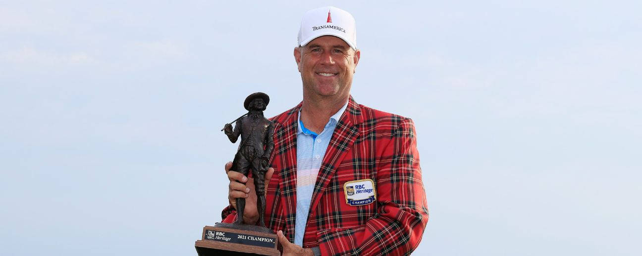 Stewart Cink, red plaid jacket, trophy, HD Desktop Wallpaper