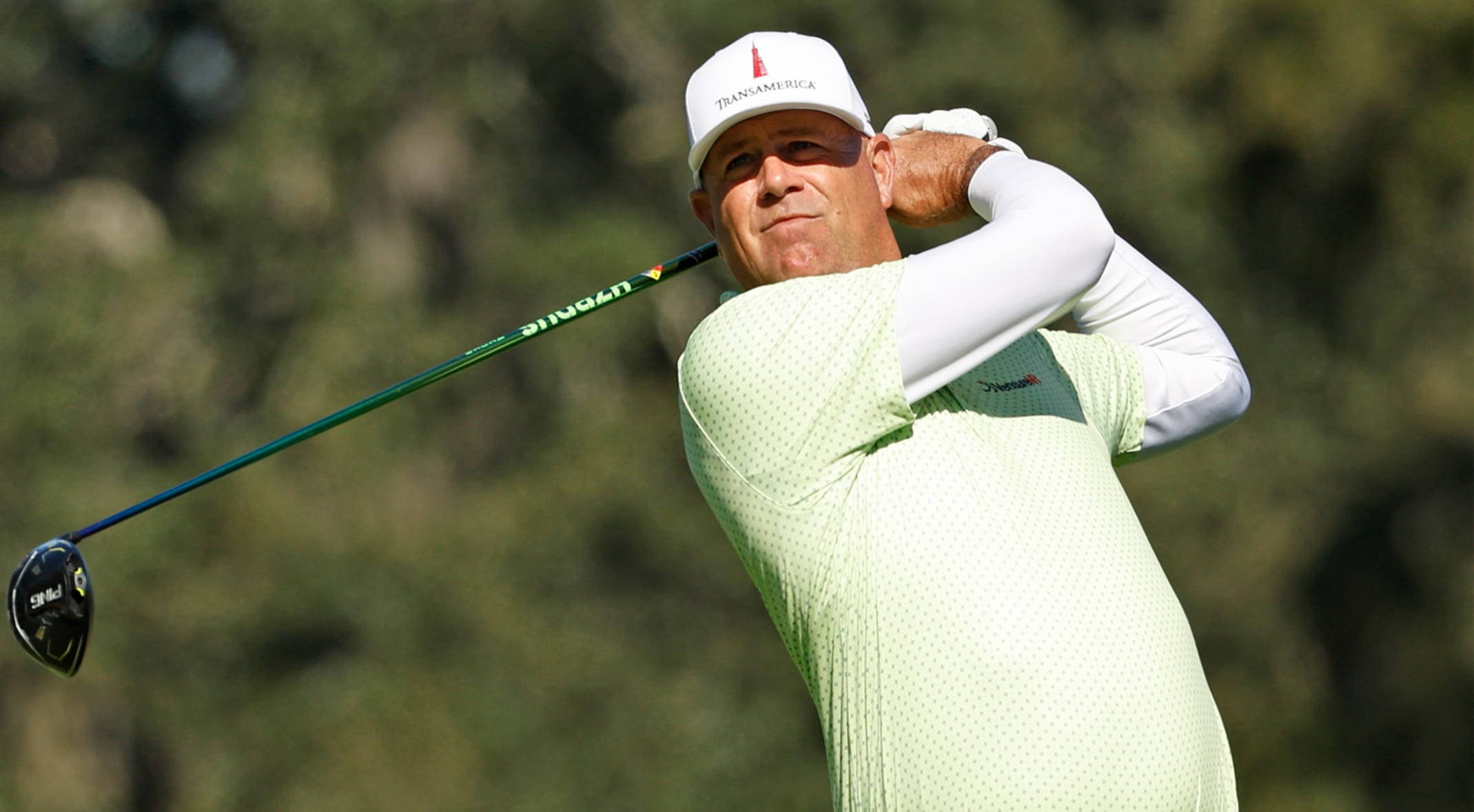 Stewart Cink, light green shirt, white cap, Full HD Desktop Wallpaper