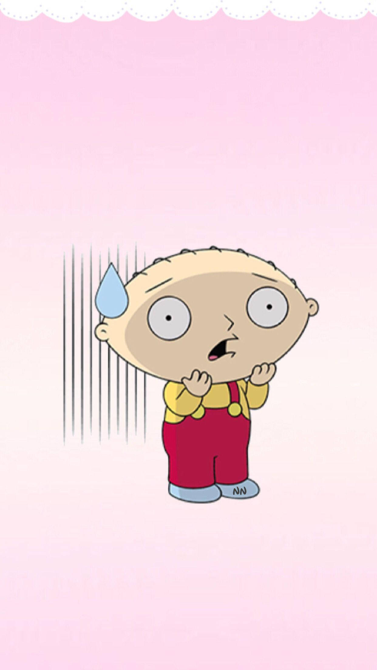 Stewie Griffin, cartoon baby, wide eyes, Full HD Phone Wallpaper