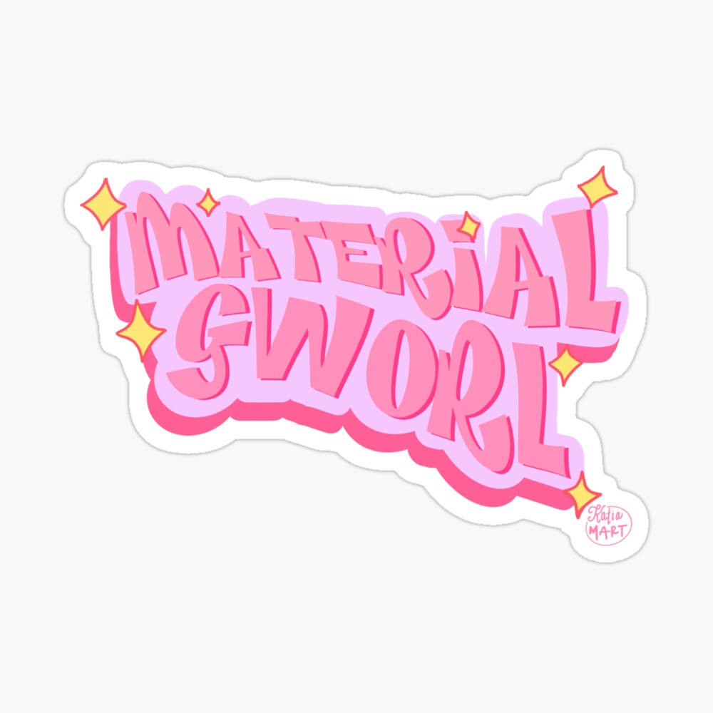 Material Gworl, pink, purple, SD Desktop Wallpaper