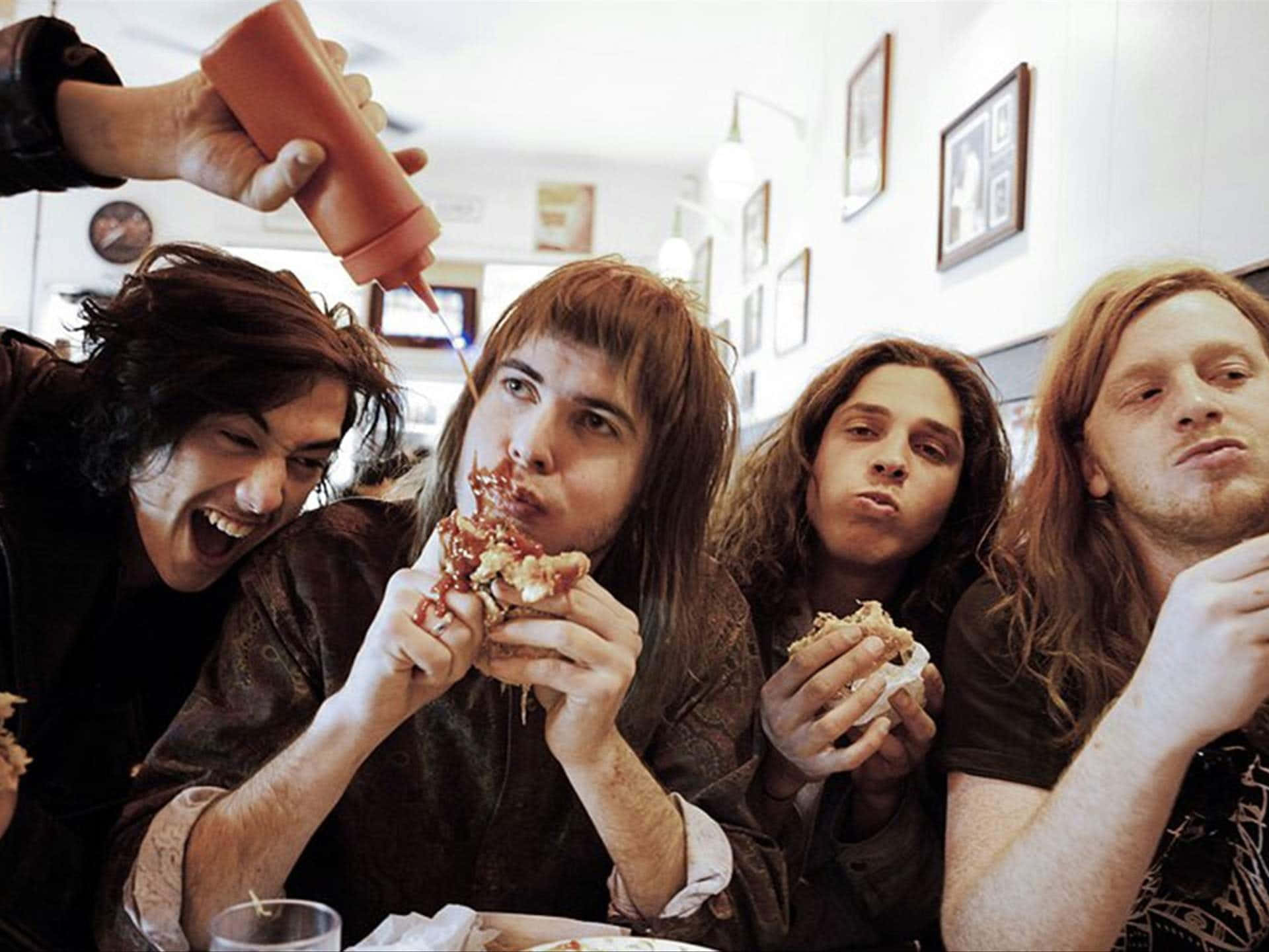 Sticky Fingers, diner, ketchup, Full HD Desktop Wallpaper