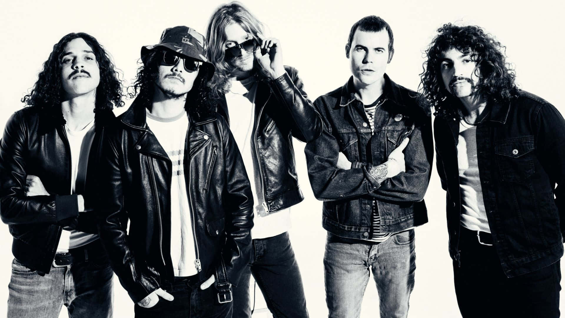 Sticky Fingers, leather jackets, sunglasses, Full HD Desktop Wallpaper