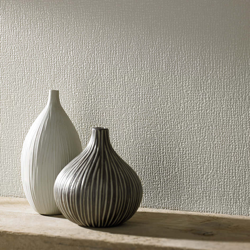 white vase, gray vase, wooden shelf, SD Desktop Wallpaper