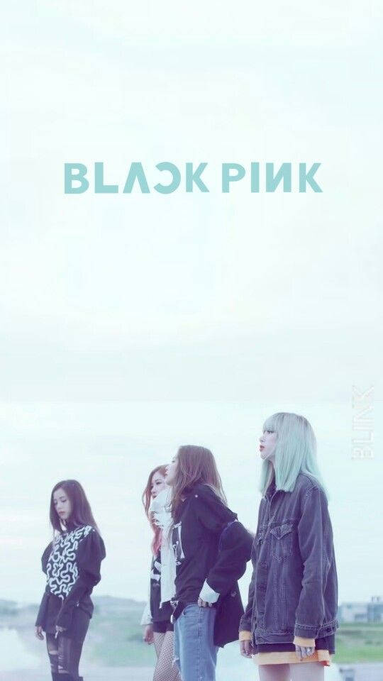 Black Pink, pale sky, BLACK PINK text, SD Phone Wallpaper