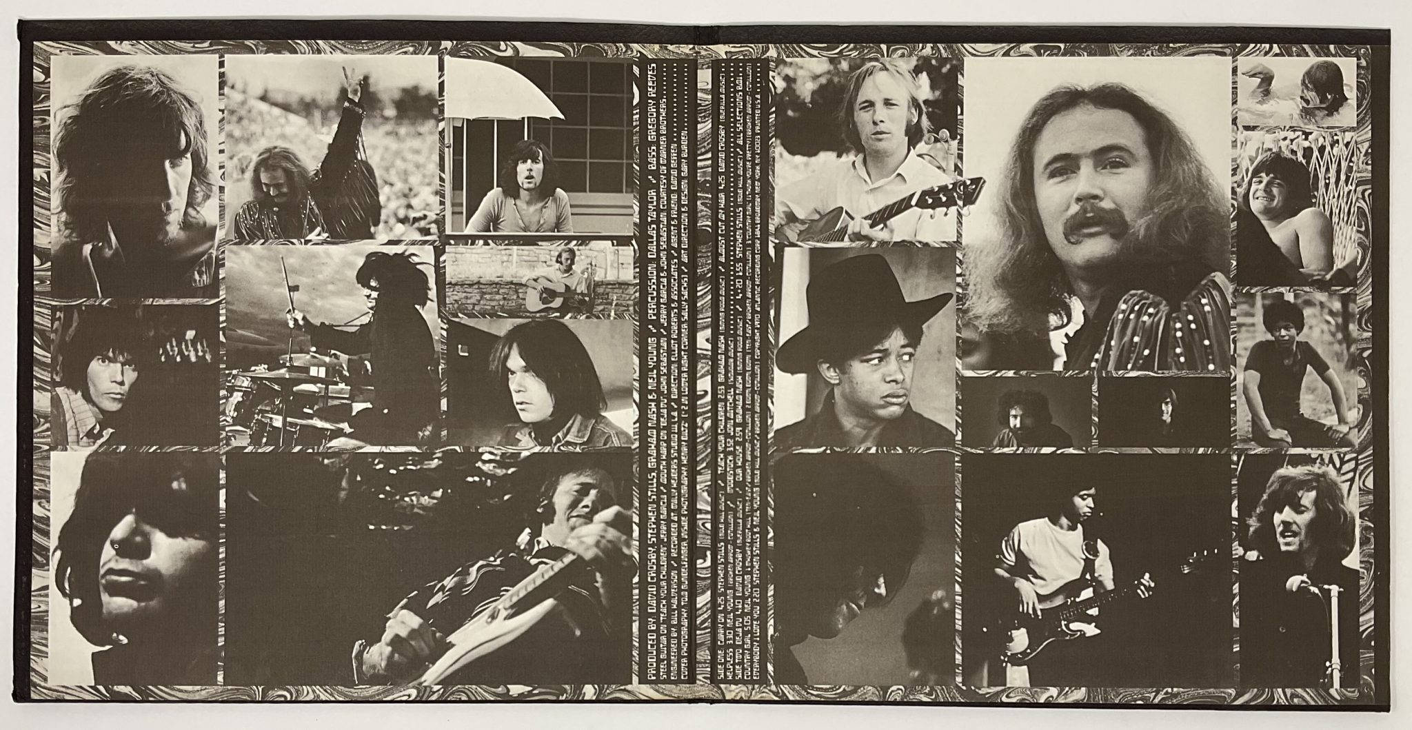 Stills And Nash, black and white, vintage rock musicians, Full HD Desktop Wallpaper