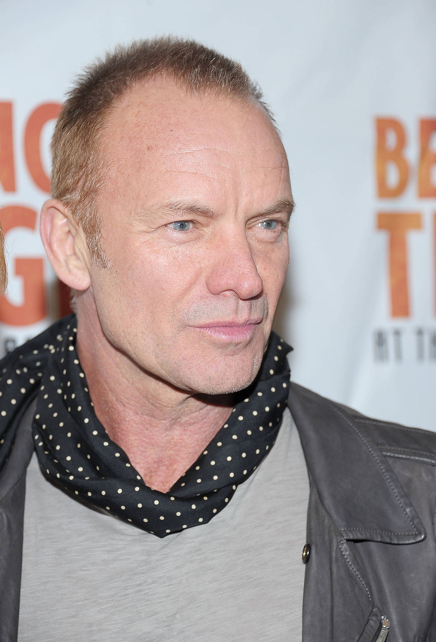 Sting, male musician, black polka-dot scarf, Full HD Phone Wallpaper