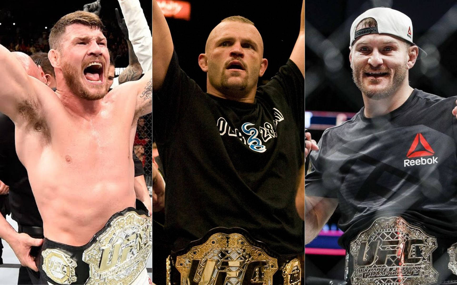 Stipe Miocic, UFC fighters, championship belts, Full HD Desktop Wallpaper