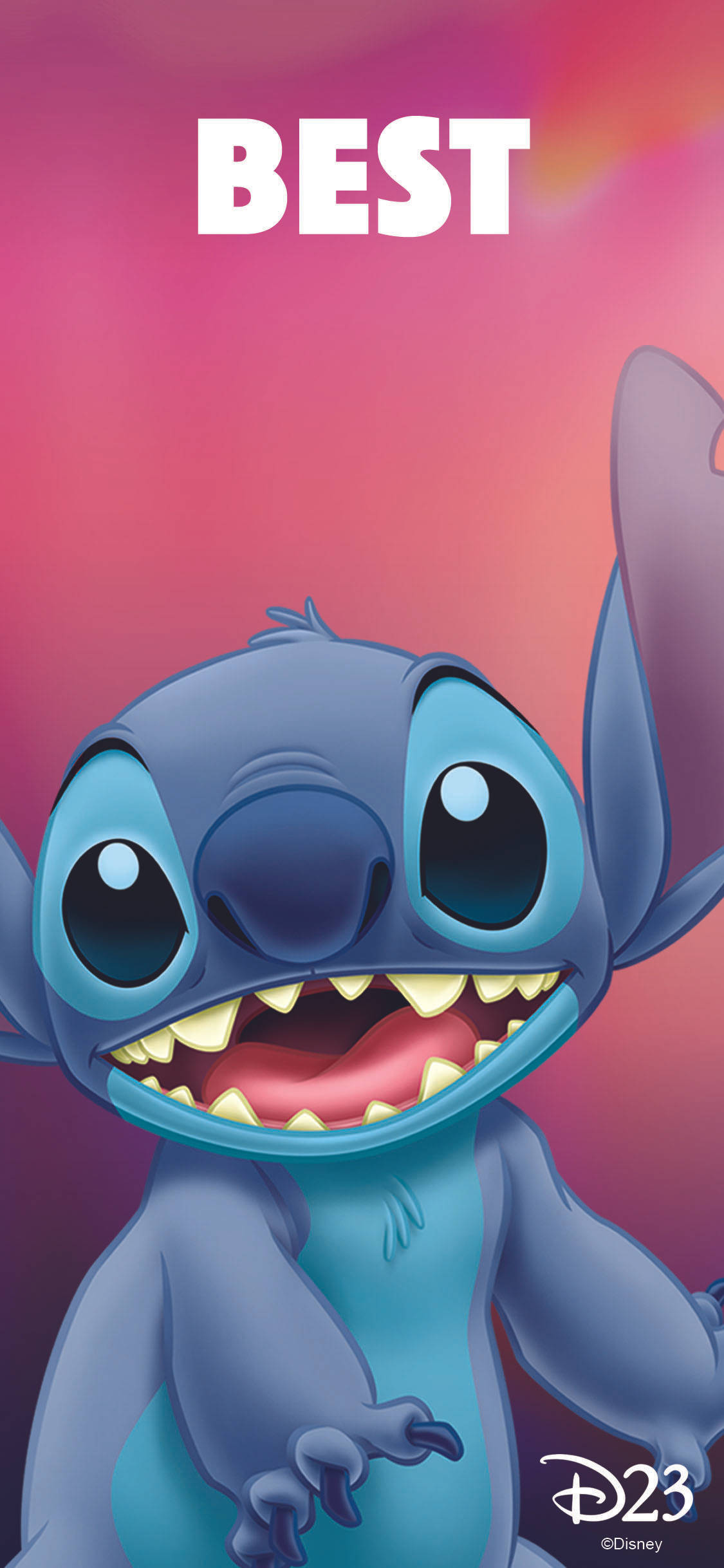 Stitch 3d, blue alien character, big eyes, Full HD Phone Wallpaper