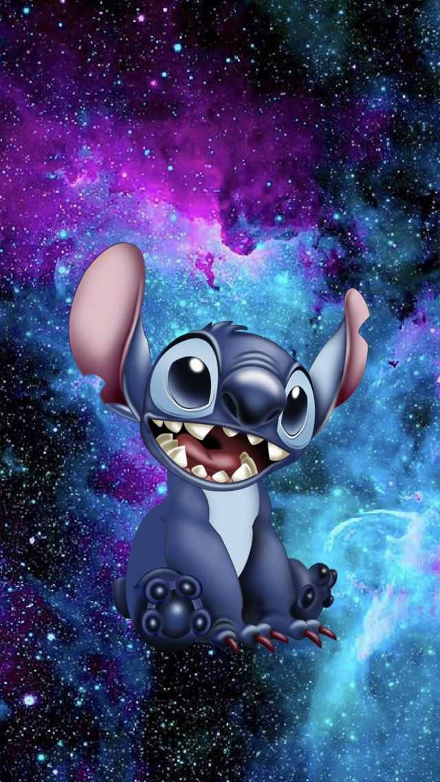 Galaxy Stitch, 3d drawing, vibrant cosmic nebula, SD Phone Wallpaper