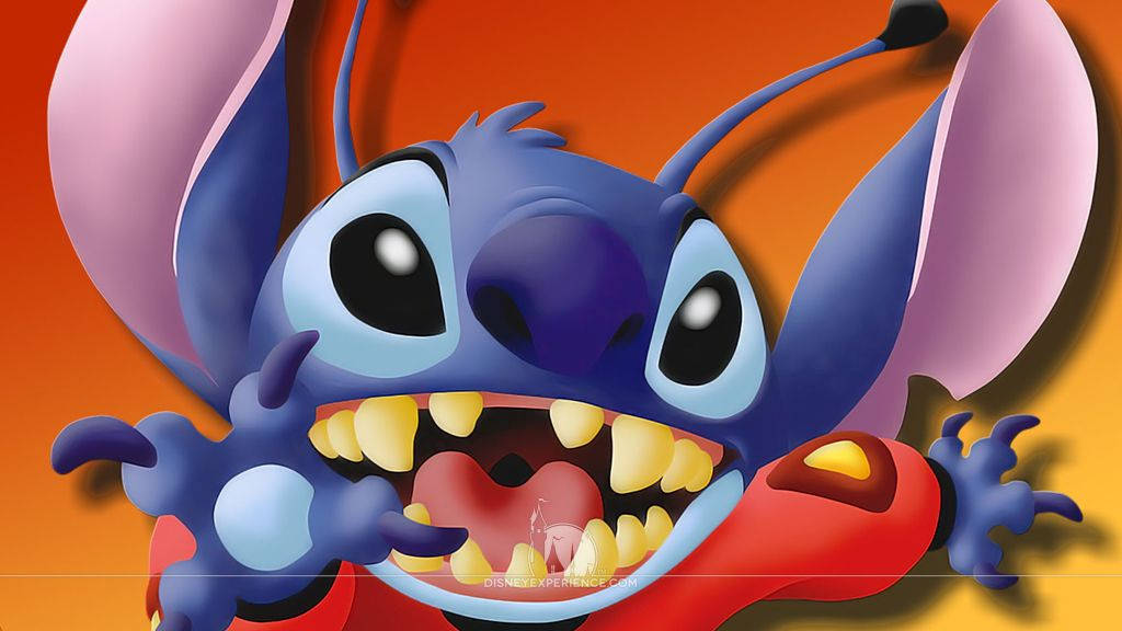 Stitch 3d, captive outfit, blue alien, SD Desktop Wallpaper