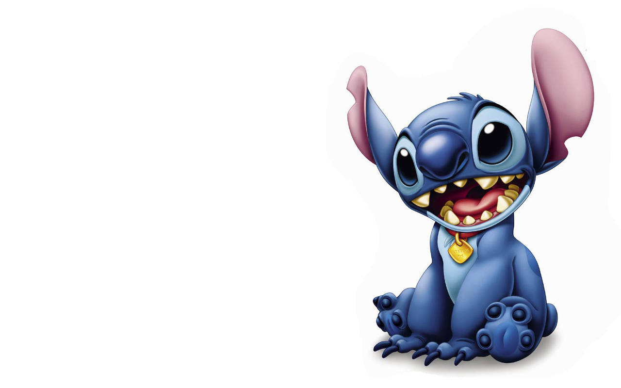 Stitch 3d, blue cartoon alien, big ears, HD Desktop Wallpaper