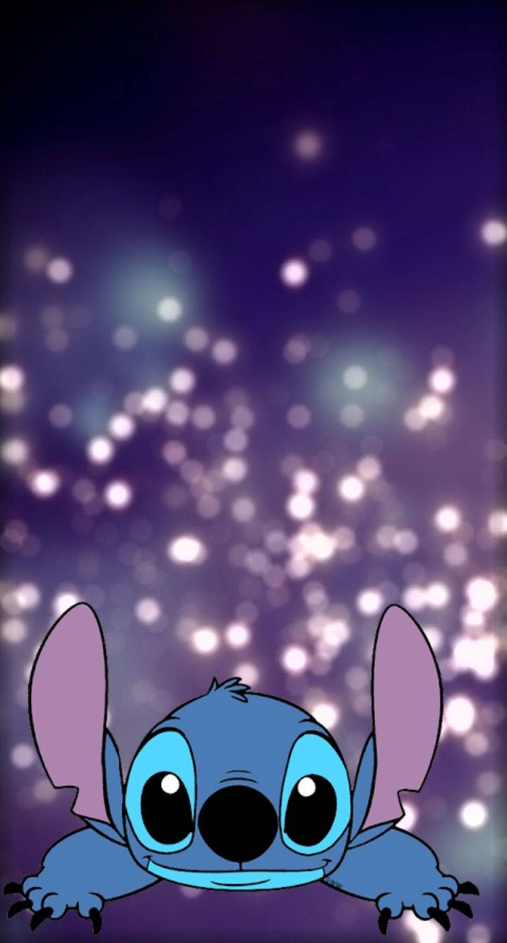 Stitch, blue alien, big eyes, HD Phone Wallpaper