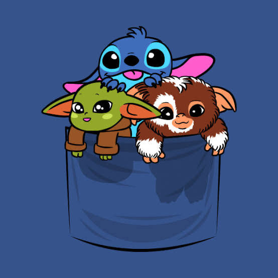 Pocket Stitch Aesthetic, blue pocket, solid blue background, SD Desktop Wallpaper